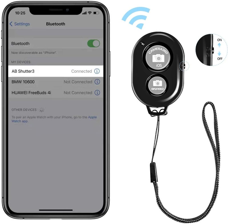 Belijean Bluetooth Remote - Compatible with All iPhone, iPad & Tablets - 2 Pack Bluetooth Clicker for Photos & Videos - Image 4